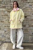 Beach Walk Fleece Jacket Lemon